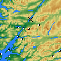 Nearby Forecast Locations - Loch Lochy - Kaart