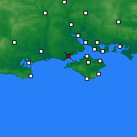 Nearby Forecast Locations - Lymington - Kaart