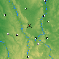 Nearby Forecast Locations - Lac de Madine - Kaart