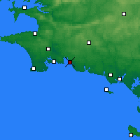 Nearby Forecast Locations - Concarneau - Kaart