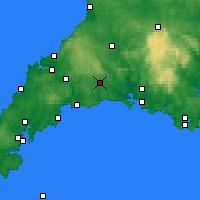 Nearby Forecast Locations - Liskeard - Kaart