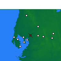 Nearby Forecast Locations - Mango - Kaart