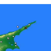 Nearby Forecast Locations - Karpas - Kaart