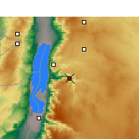 Nearby Forecast Locations - Wadi Mujib - Kaart