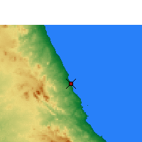 Nearby Forecast Locations - Blue Lagoon - Kaart