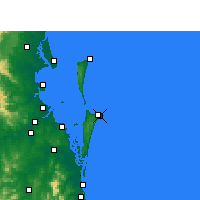 Nearby Forecast Locations - Point Lookout - Kaart
