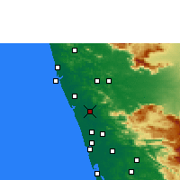 Nearby Forecast Locations - Thrissur - Kaart