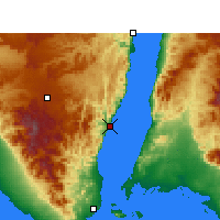 Nearby Forecast Locations - Dahab - Kaart