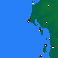 Nearby Forecast Locations - Blavands - Kaart