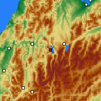 Nearby Forecast Locations - Lake Rotoroa - Kaart