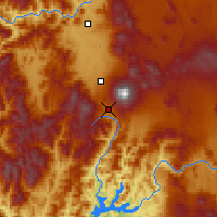 Nearby Forecast Locations - Shasta - Kaart