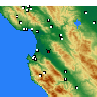 Nearby Forecast Locations - Salinas - Kaart