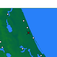Nearby Forecast Locations - Daytona Beach - Kaart