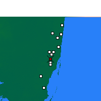 Nearby Forecast Locations - Opa-locka - Kaart