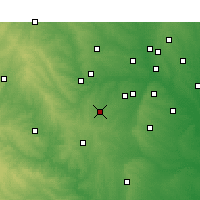 Nearby Forecast Locations - Burleson - Kaart