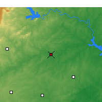 Nearby Forecast Locations - Danville - Kaart