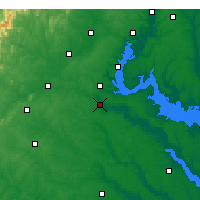 Nearby Forecast Locations - Fredericksburg - Kaart