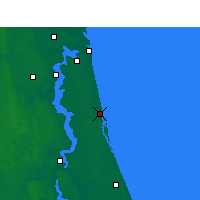 Nearby Forecast Locations - St Augustine - Kaart