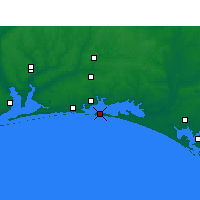 Nearby Forecast Locations - Destin - Kaart