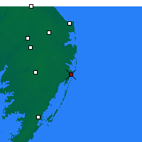 Nearby Forecast Locations - Ocean City - Kaart