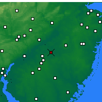 Nearby Forecast Locations - Mount Holly - Kaart