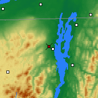 Nearby Forecast Locations - Plattsburgh - Kaart