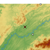 Nearby Forecast Locations - Oak Ridge - Kaart