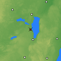 Nearby Forecast Locations - Oshkosh - Kaart