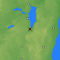 Nearby Forecast Locations - Fond Du Lac - Kaart