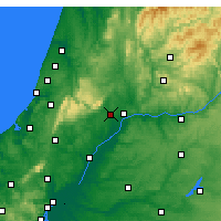 Nearby Forecast Locations - Torres Novas - Kaart