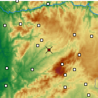 Nearby Forecast Locations - Mangualde - Kaart