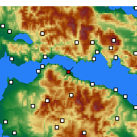 Nearby Forecast Locations - Aigio - Kaart