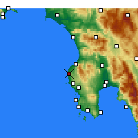 Nearby Forecast Locations - Filiatra - Kaart