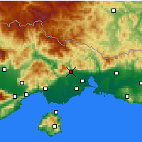 Nearby Forecast Locations - Xanthi - Kaart
