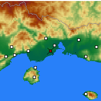 Nearby Forecast Locations - Abdera - Kaart