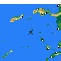 Nearby Forecast Locations - Patmos - Kaart