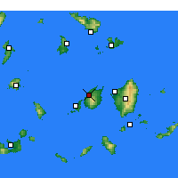Nearby Forecast Locations - Agkairia - Kaart