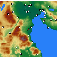 Nearby Forecast Locations - Katerini - Kaart