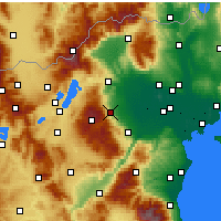Nearby Forecast Locations - Naousa - Kaart