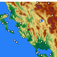 Nearby Forecast Locations - Paramythia Thesprotias - Kaart