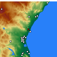 Nearby Forecast Locations - Sagunto - Kaart
