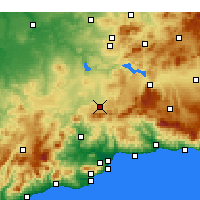 Nearby Forecast Locations - Antequera - Kaart