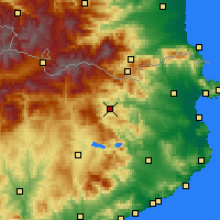 Nearby Forecast Locations - Olot - Kaart