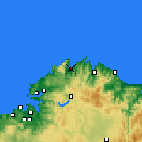 Nearby Forecast Locations - Ortigueira - Kaart