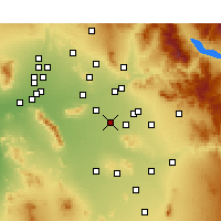 Nearby Forecast Locations - Chandler - Kaart