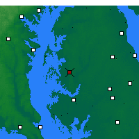 Nearby Forecast Locations - Easton - Kaart