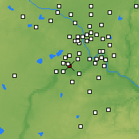 Nearby Forecast Locations - Mine./Fly Cld - Kaart