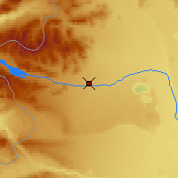 Nearby Forecast Locations - Alto Río Senguer - Kaart