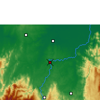Nearby Forecast Locations - Caucasia - Kaart