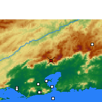 Nearby Forecast Locations - Petrópolis - Kaart